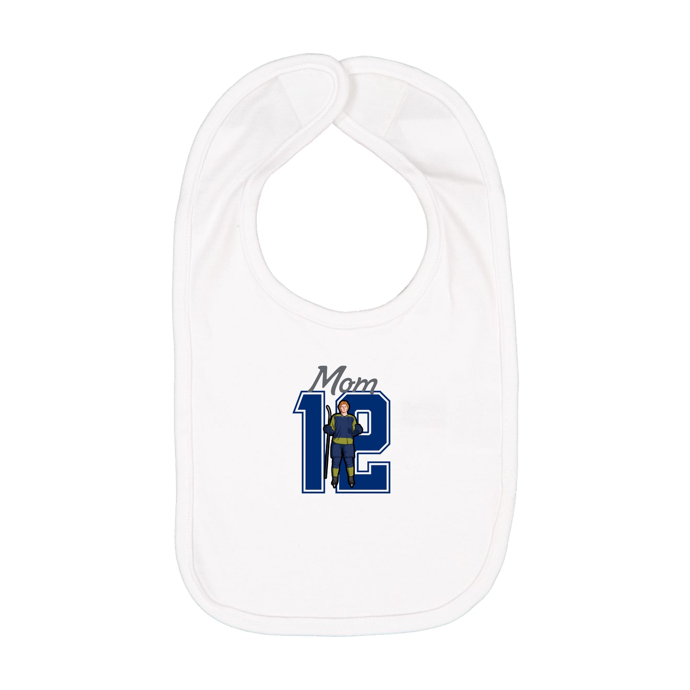 Infant Bib — Mothers Day Shirsey in White