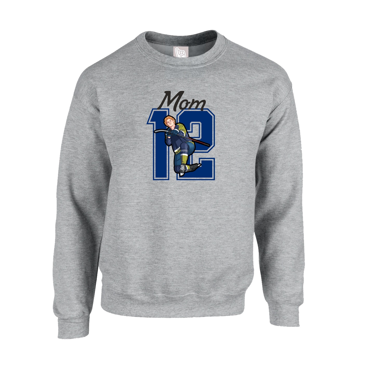 Fleece Crew — Mothers Day Shirsey in Grey