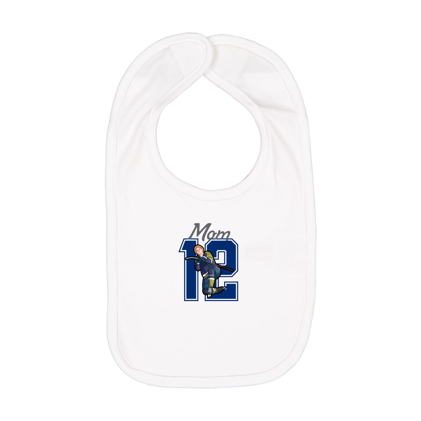 Infant Bib — Mothers Day Shirsey in White