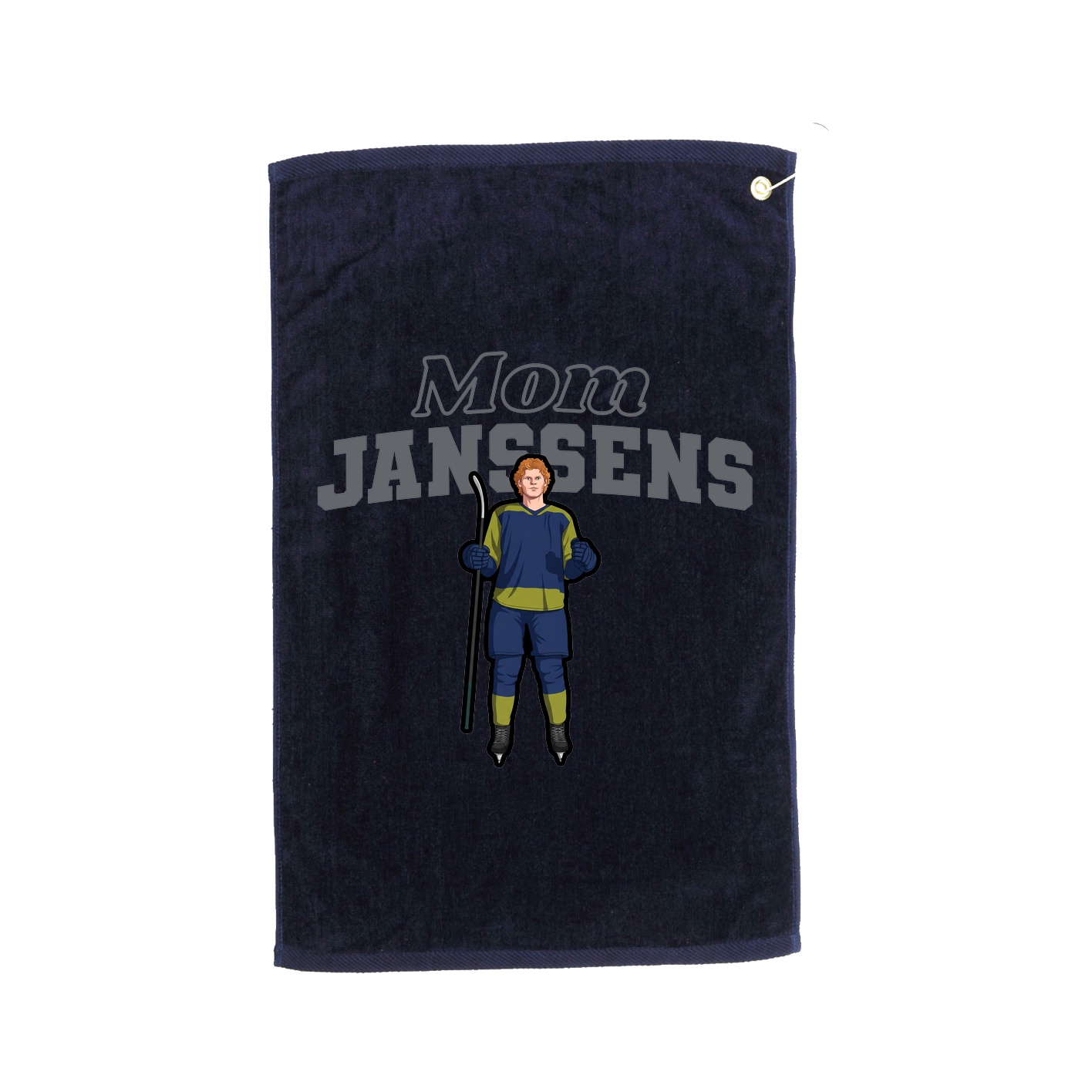 Golf Towel — Mothers Day Block in Navy