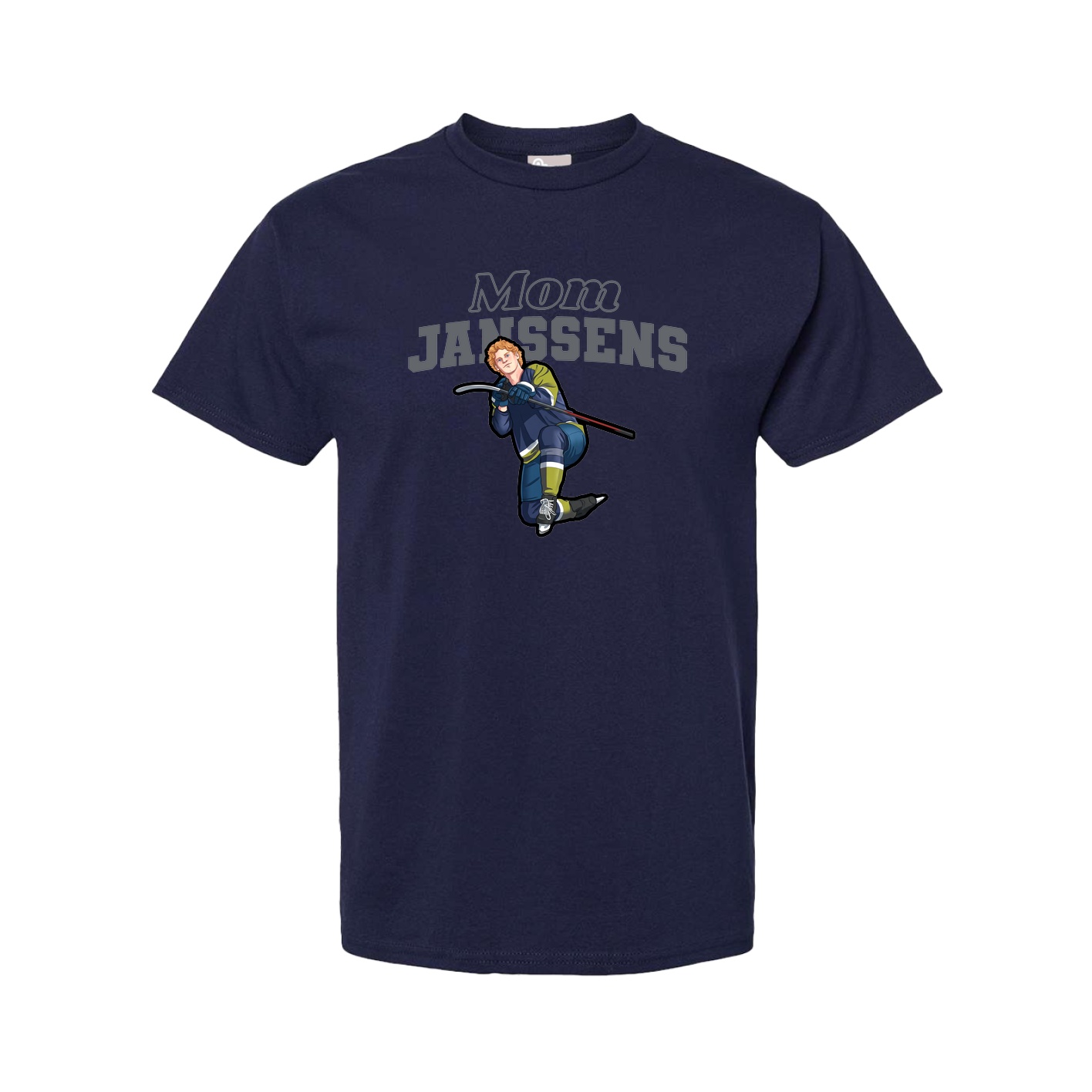 Youth Tee — Mothers Day Block in Navy