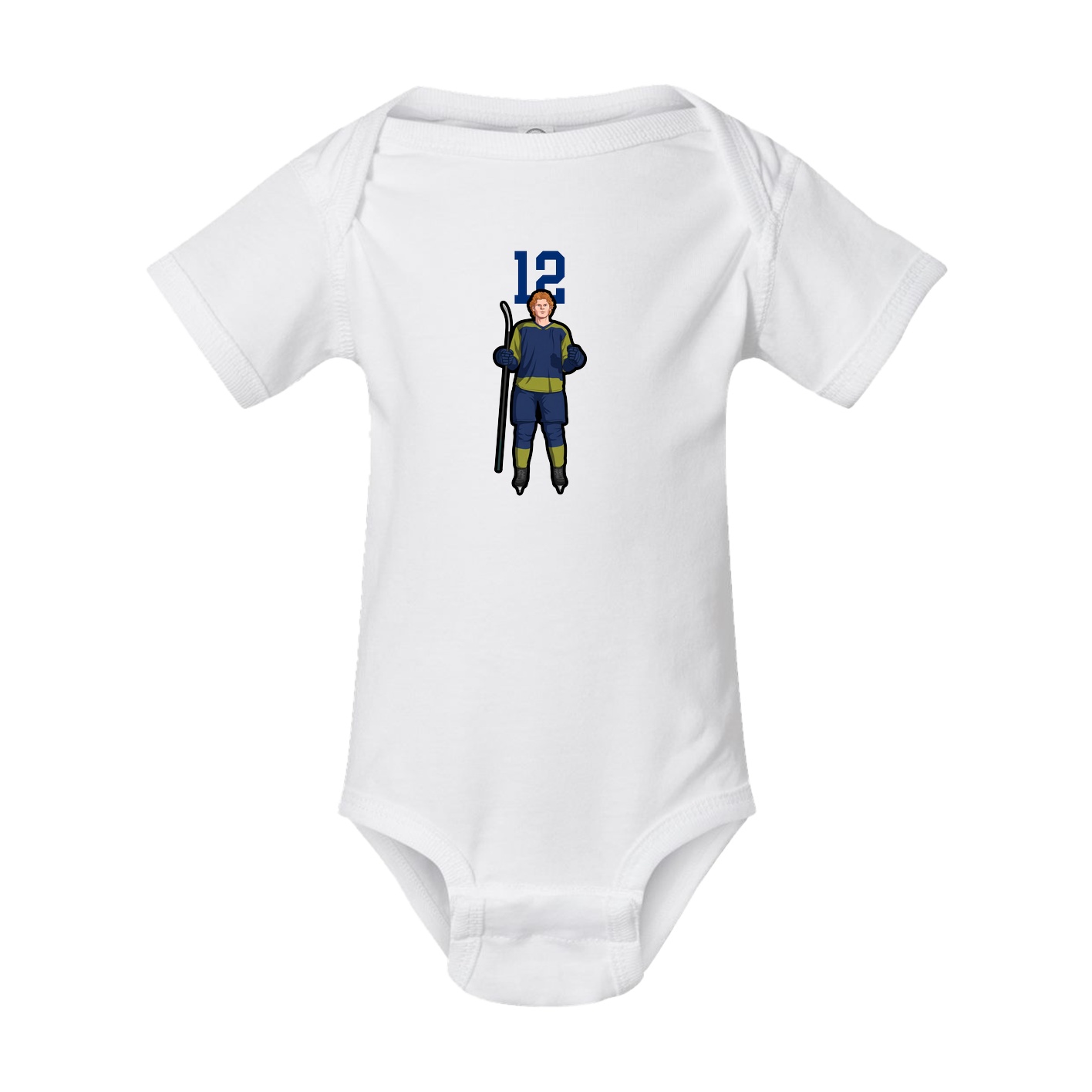 Baby Onesie — Number Top in White