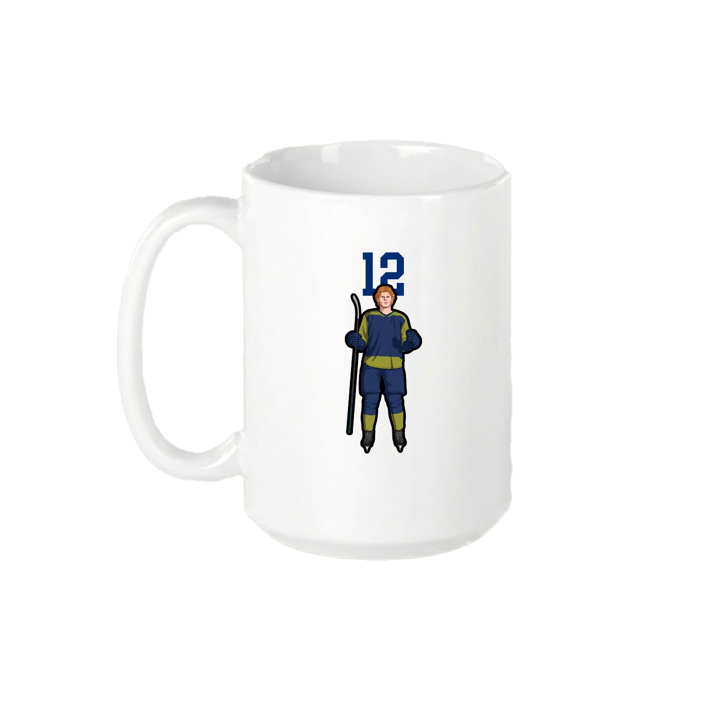 15oz Coffee Mug — Number Top in White