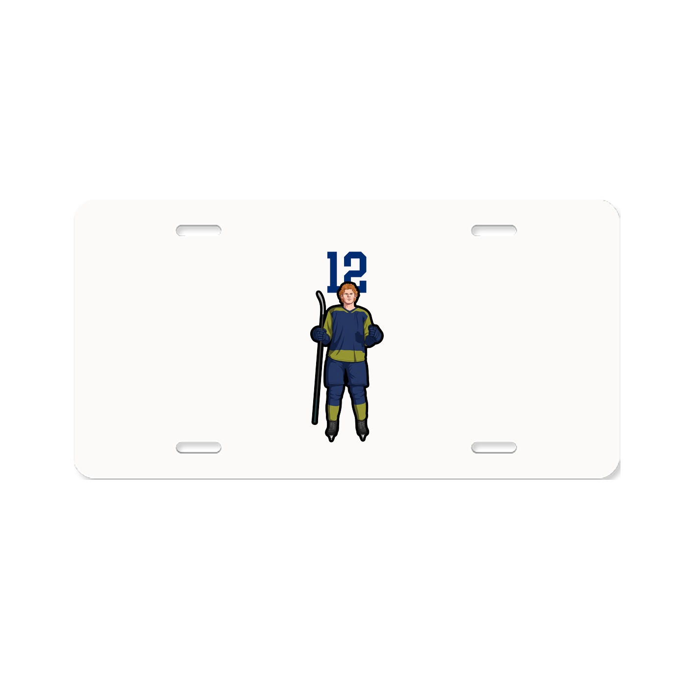 License Plate — Number Top in Classic