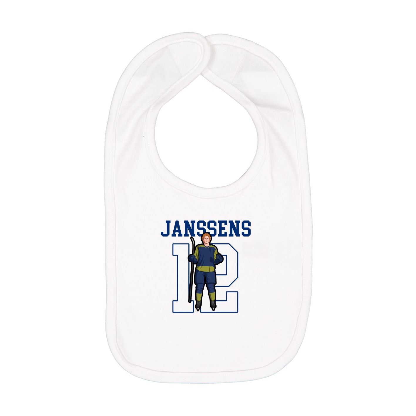Infant Bib — Shirsey in White