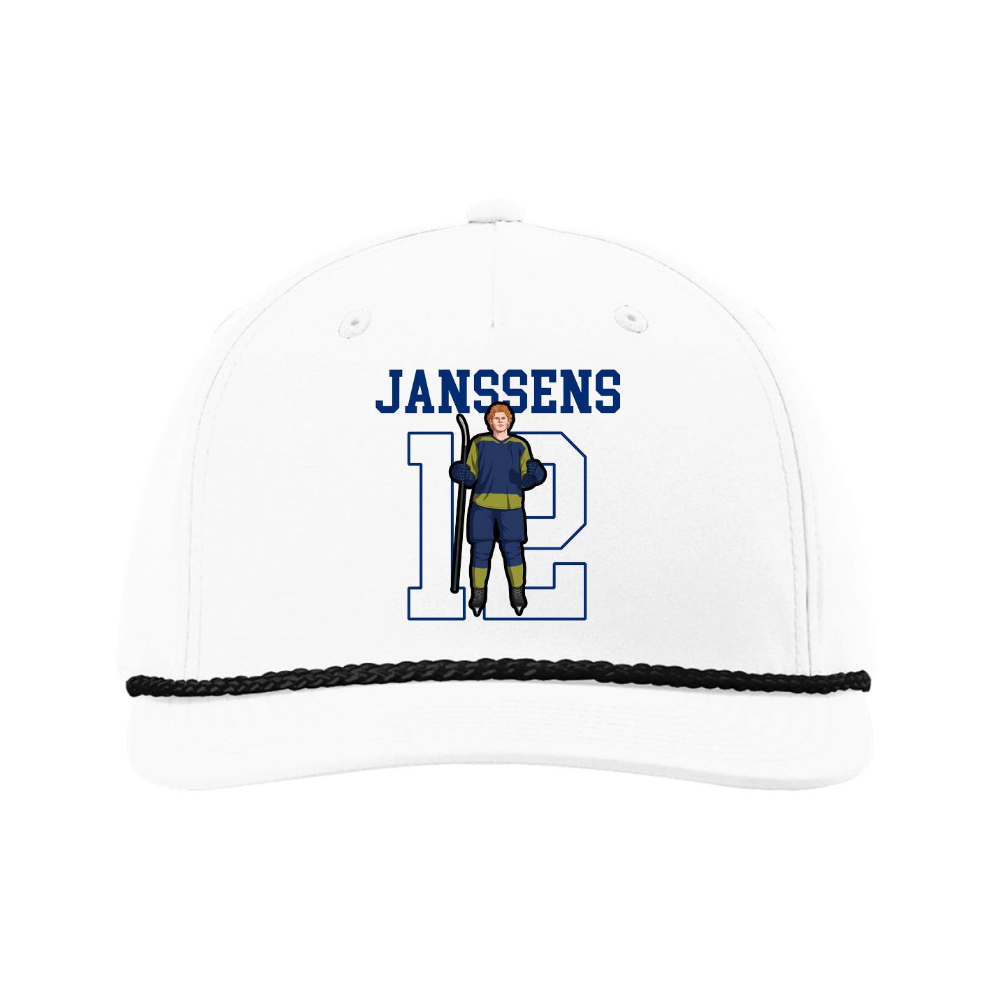 Five-Panel Classic Rope Cap — Shirsey in White