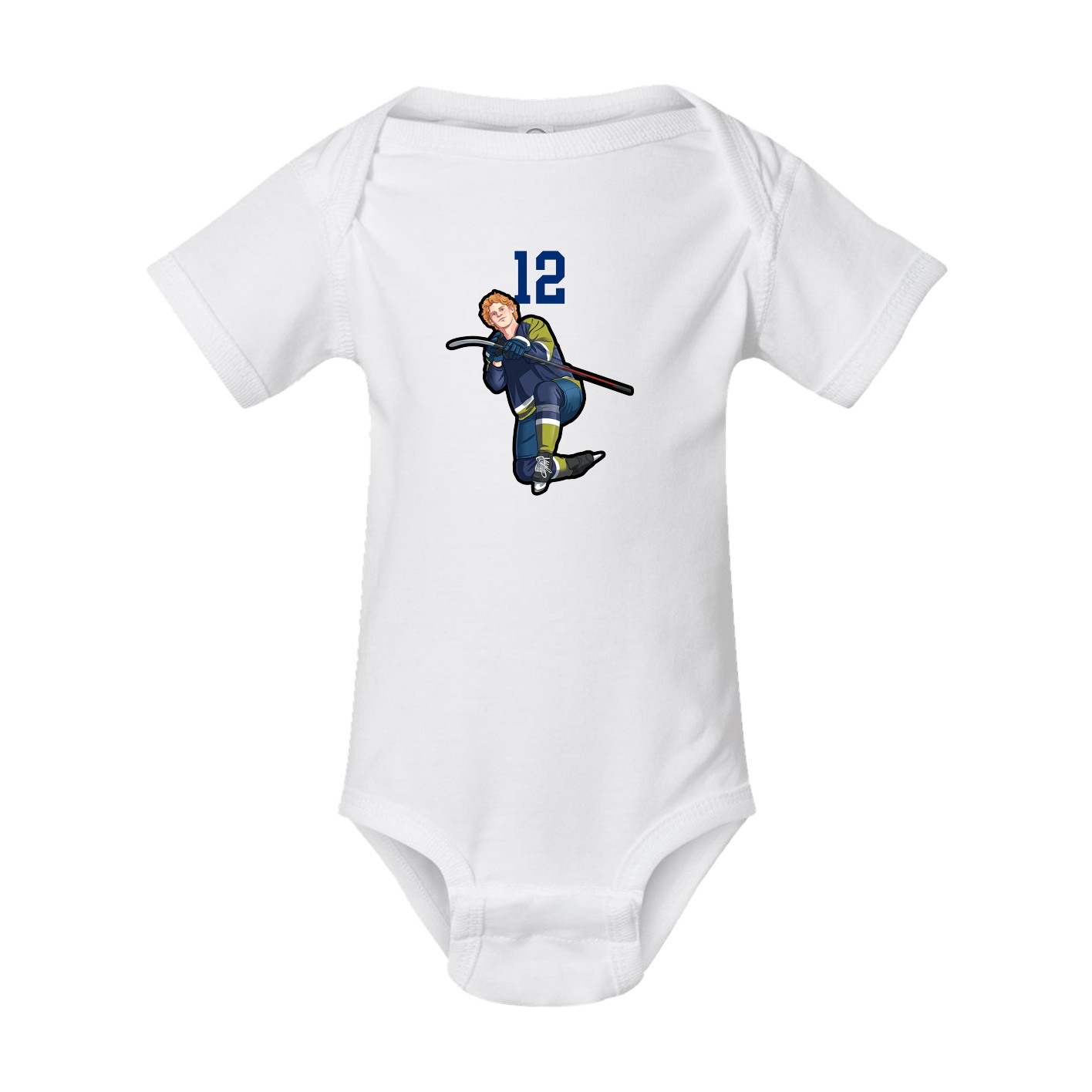 Baby Onesie — Number Top in White