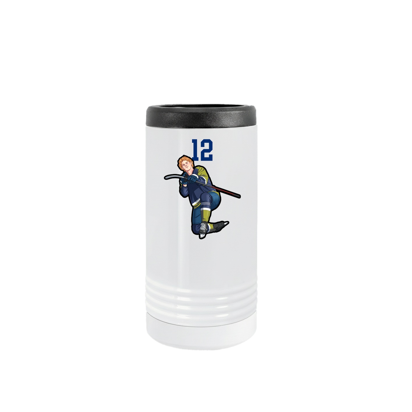 Slim Beverage Holder — Number Top in White