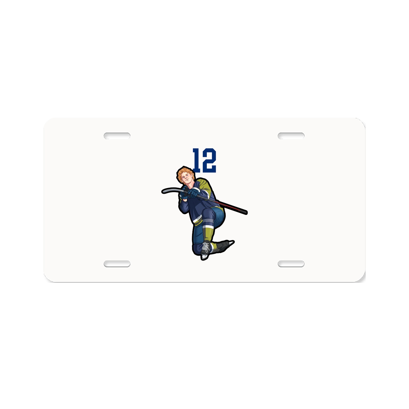 License Plate — Number Top in Classic