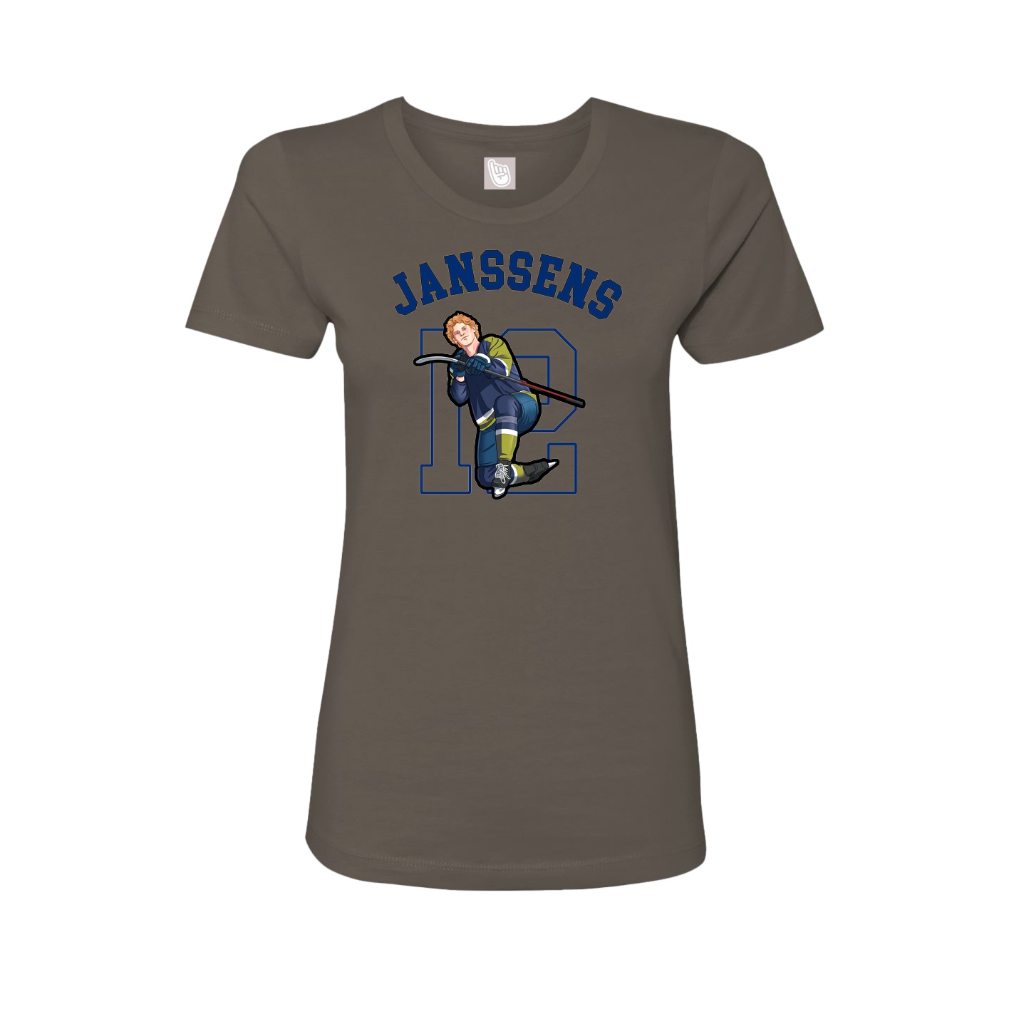Fitted Women's Tee — Shirsey Arch in Grey