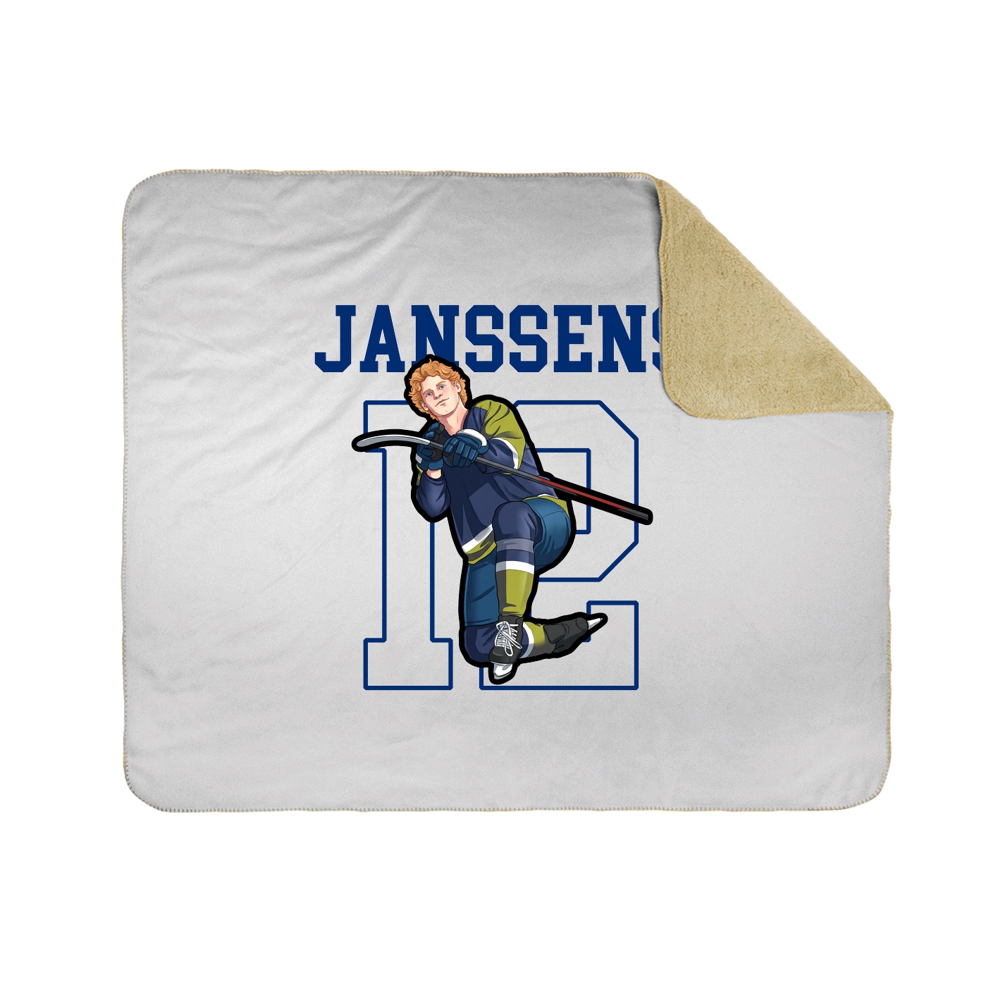 Throw Blanket — Shirsey in White