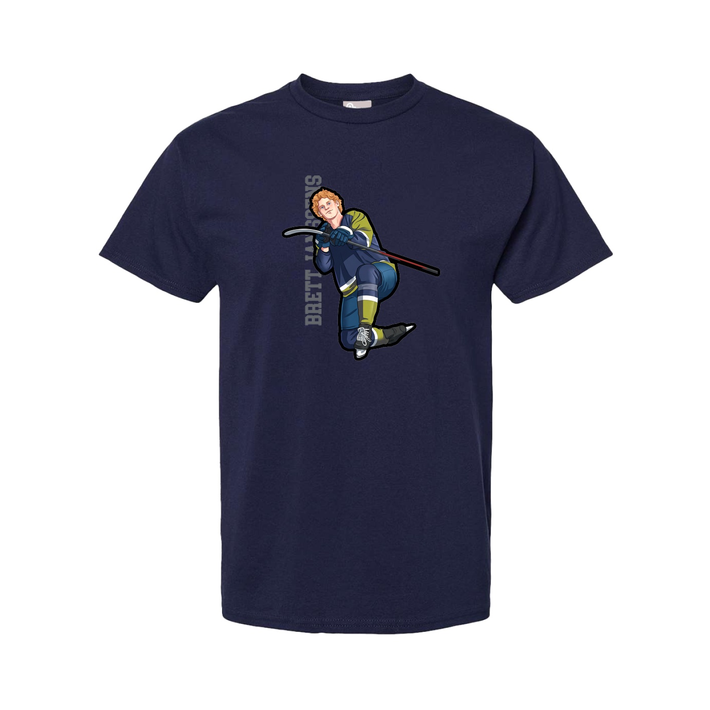 Tee — Name Vertical in Navy