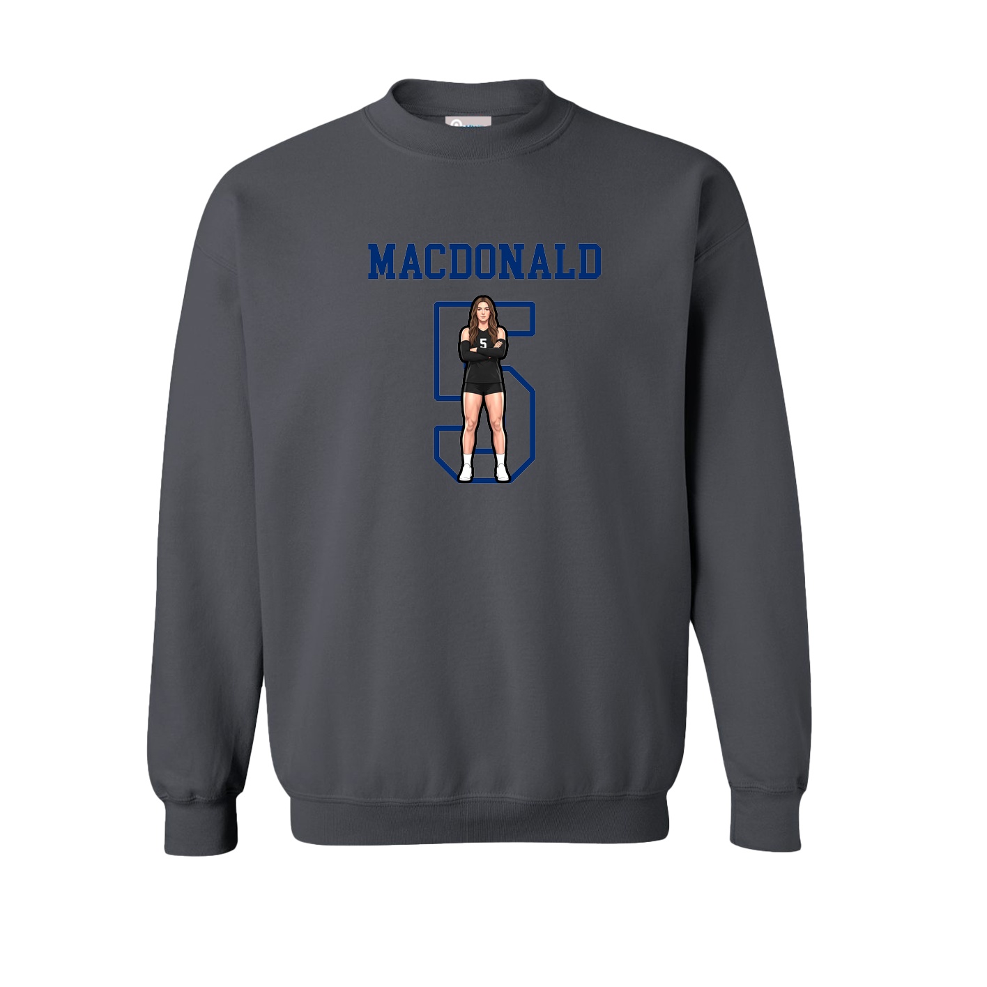 Fleece Crew — Shirsey in Grey