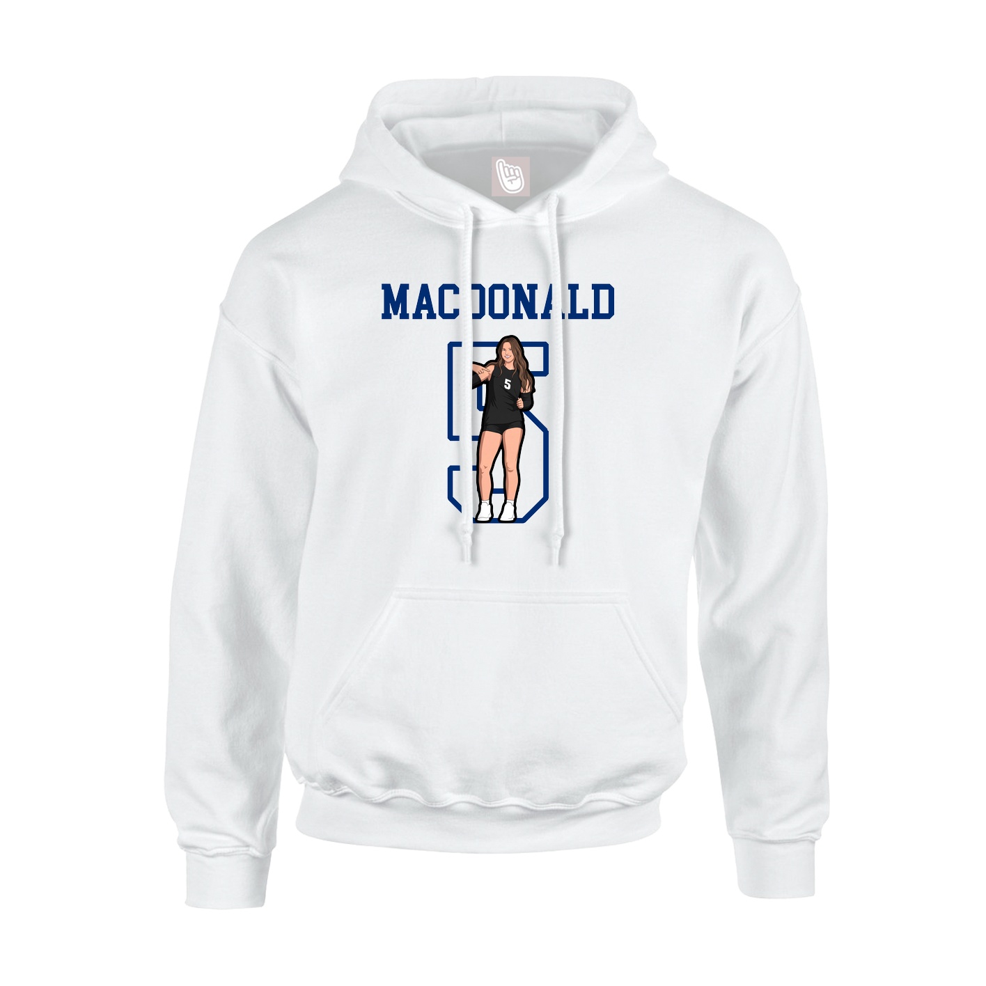 Hoodie — Shirsey in White