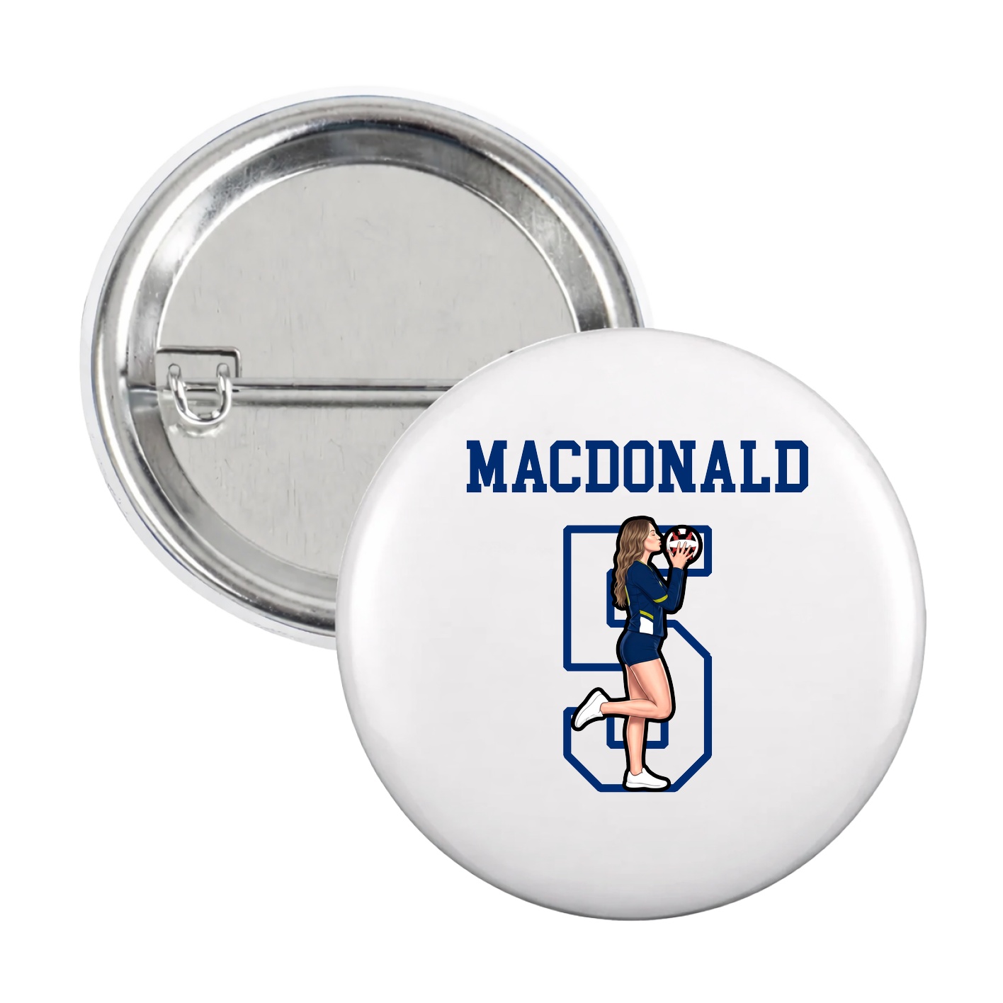 Game Day Button — Shirsey in White