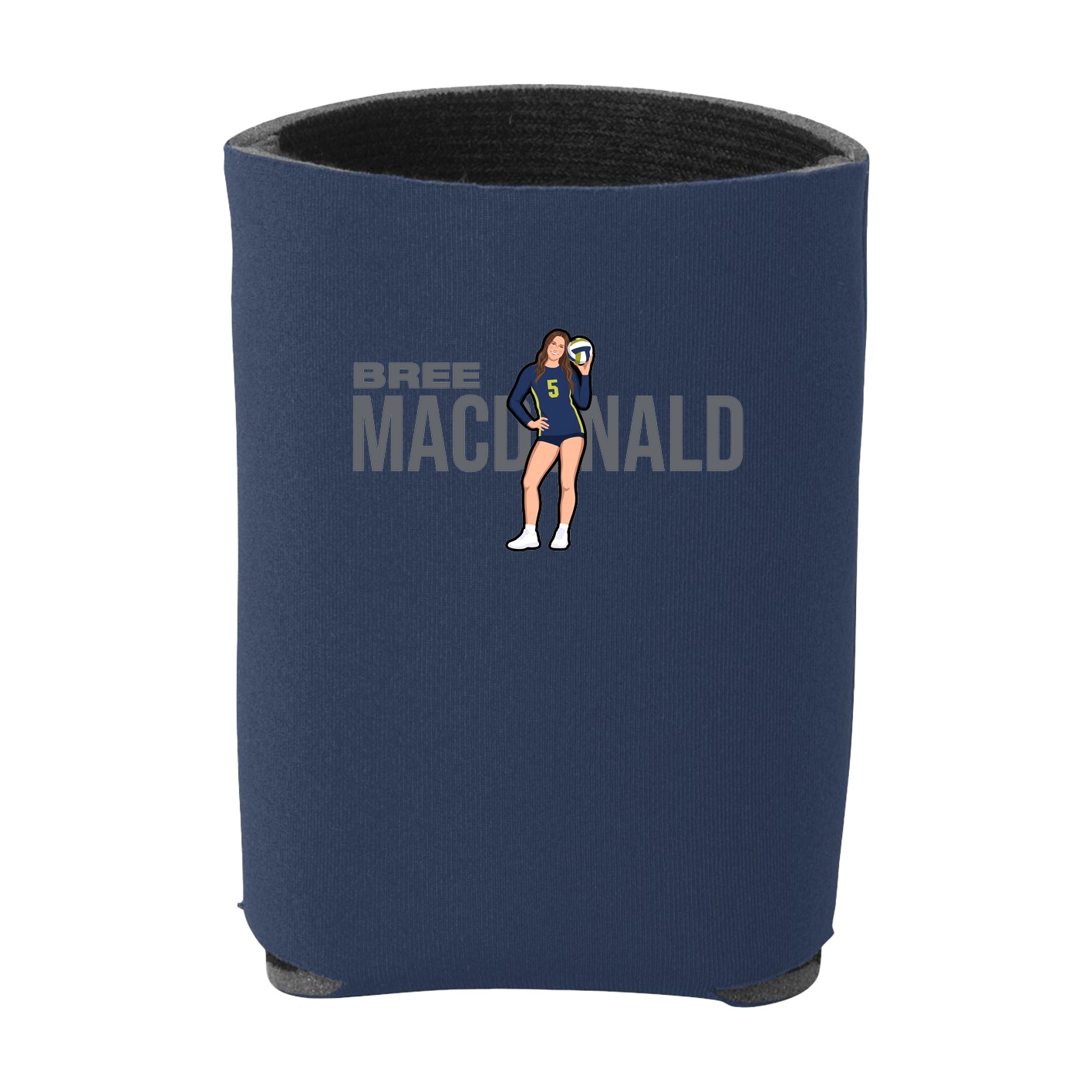 Can Holder — Player Name in Navy