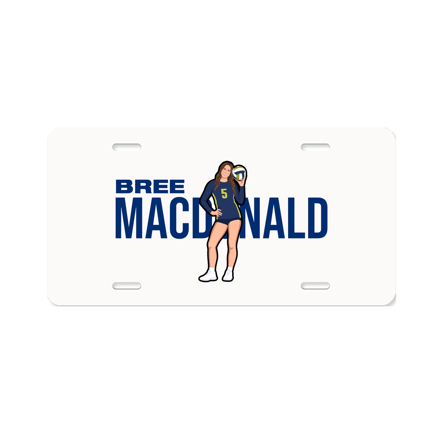 License Plate — Player Name in Classic