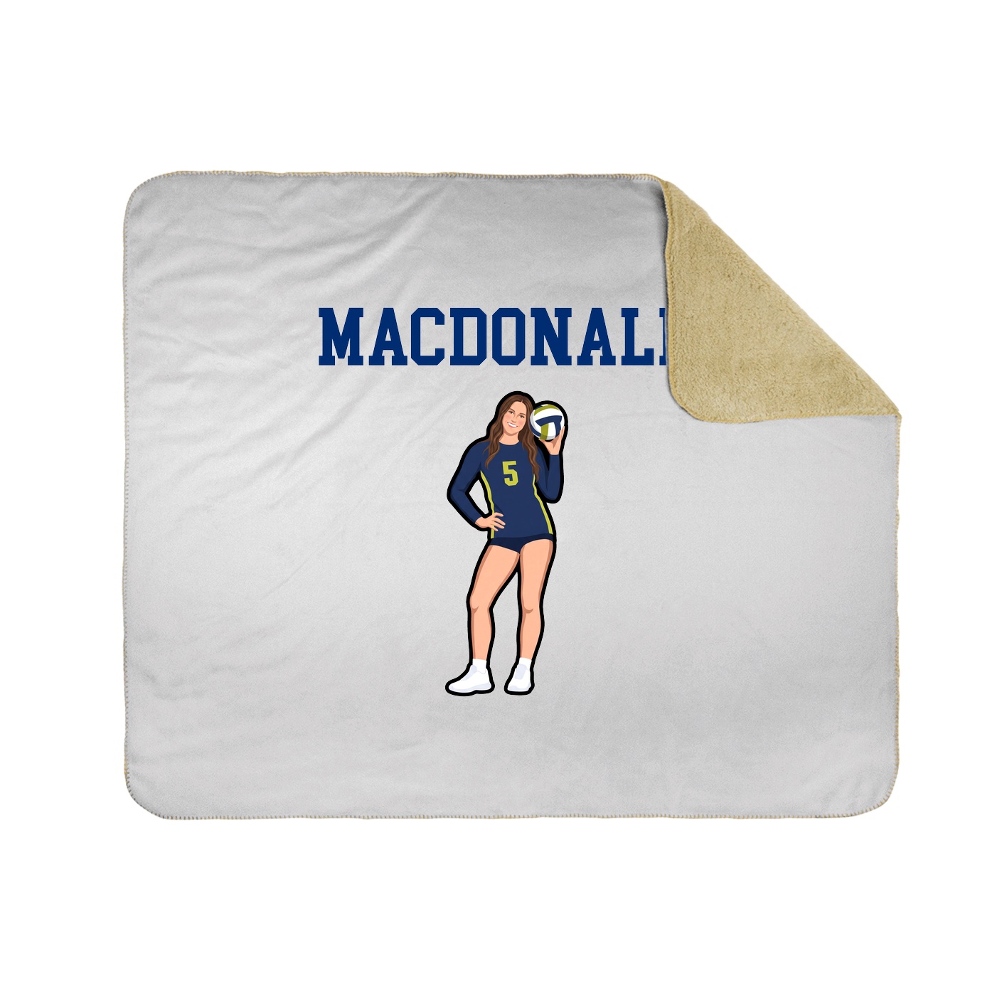 Throw Blanket — Shirsey in White