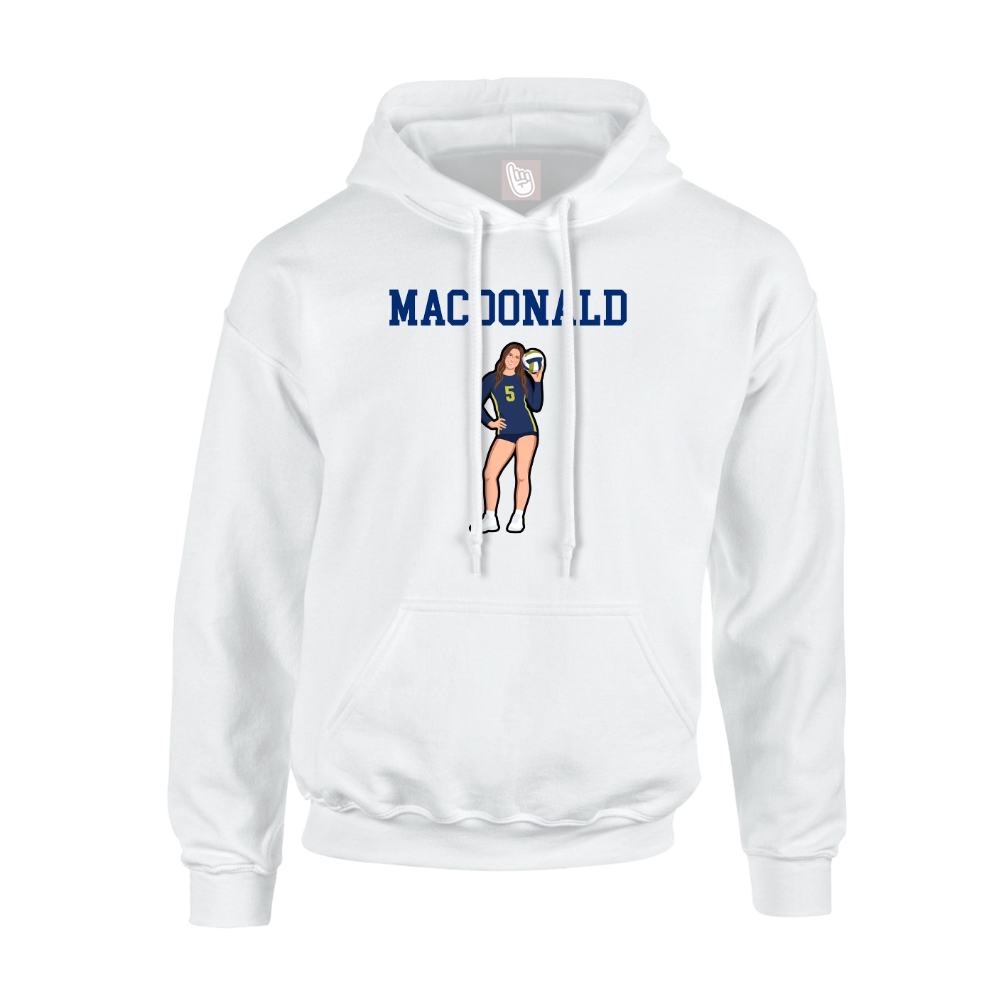 Hoodie — Shirsey in White