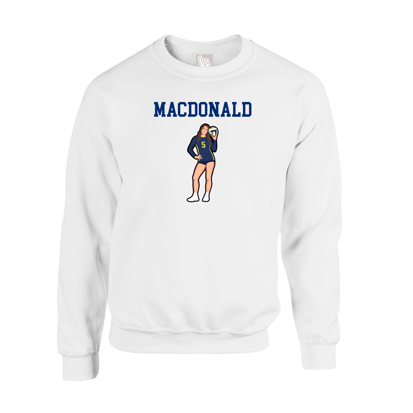 Fleece Crew — Shirsey in White