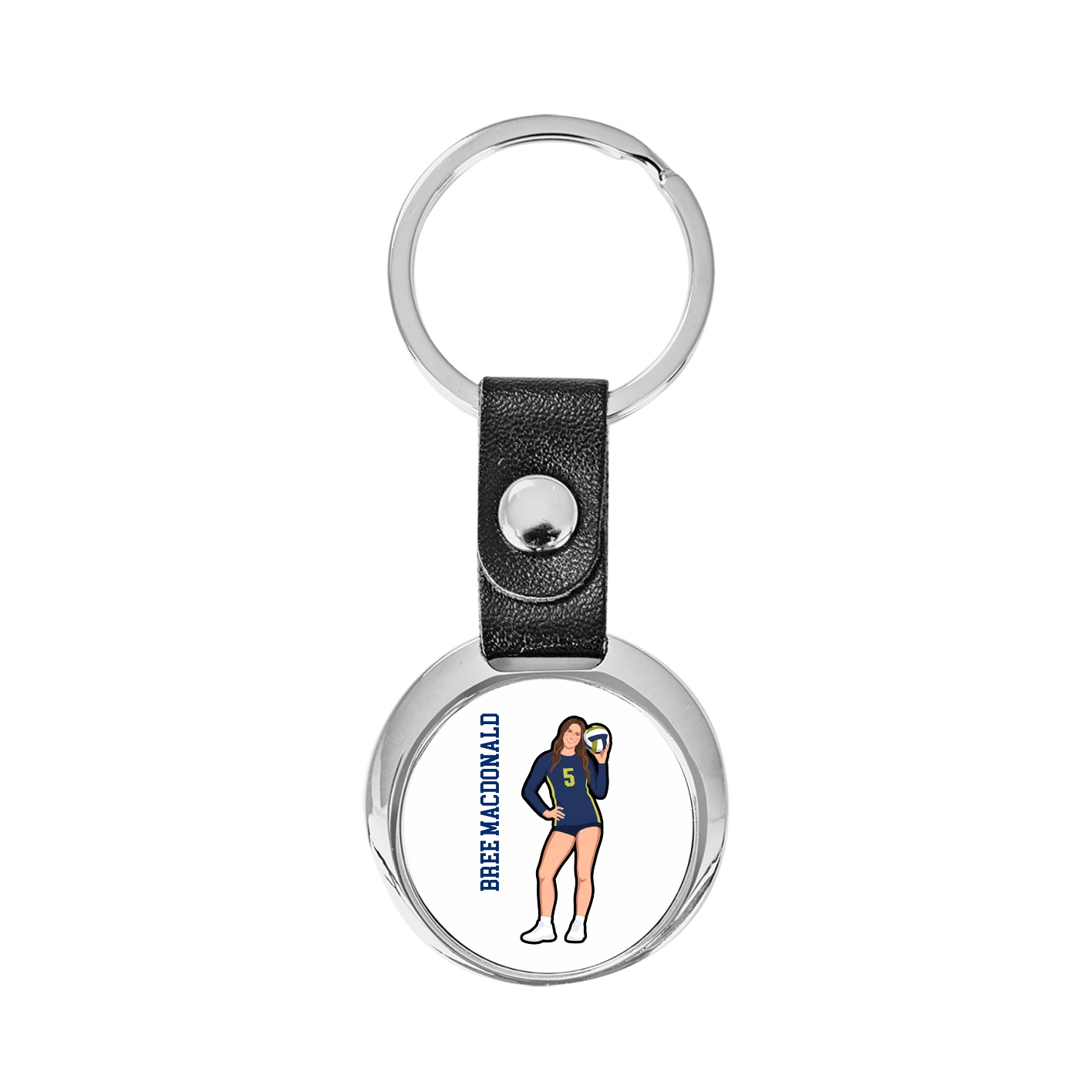 Key Chain — Name Vertical in Classic