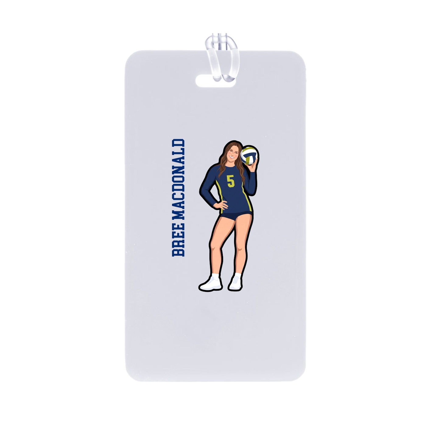 Bag Tag — Name Vertical in Classic