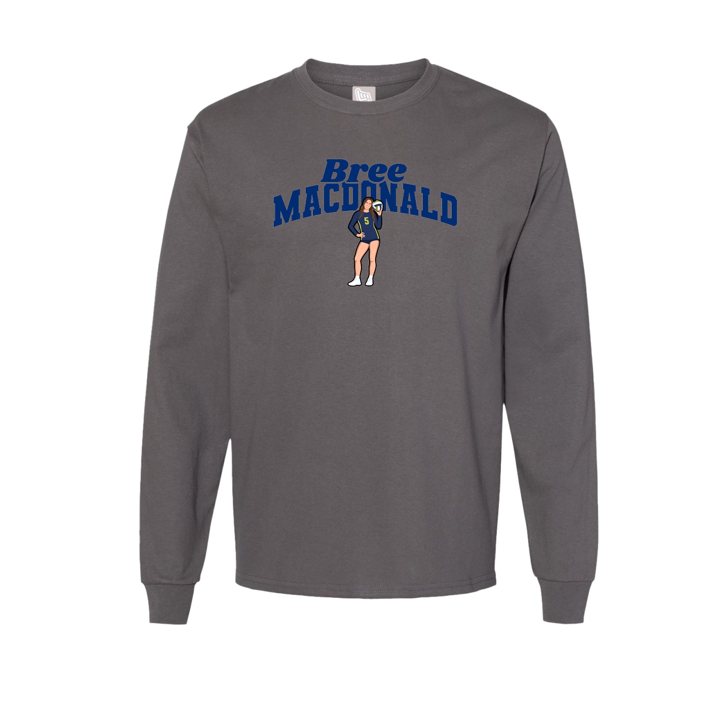Long Sleeve Tee — Signature Arch in Grey