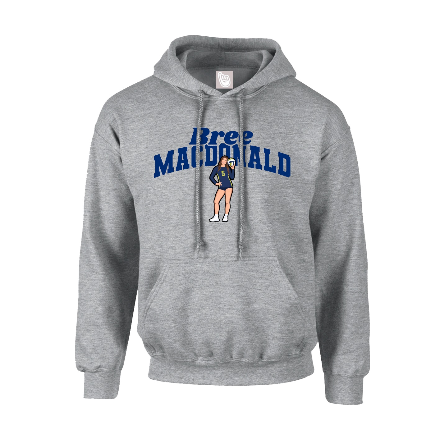 Hoodie — Signature Arch in Grey