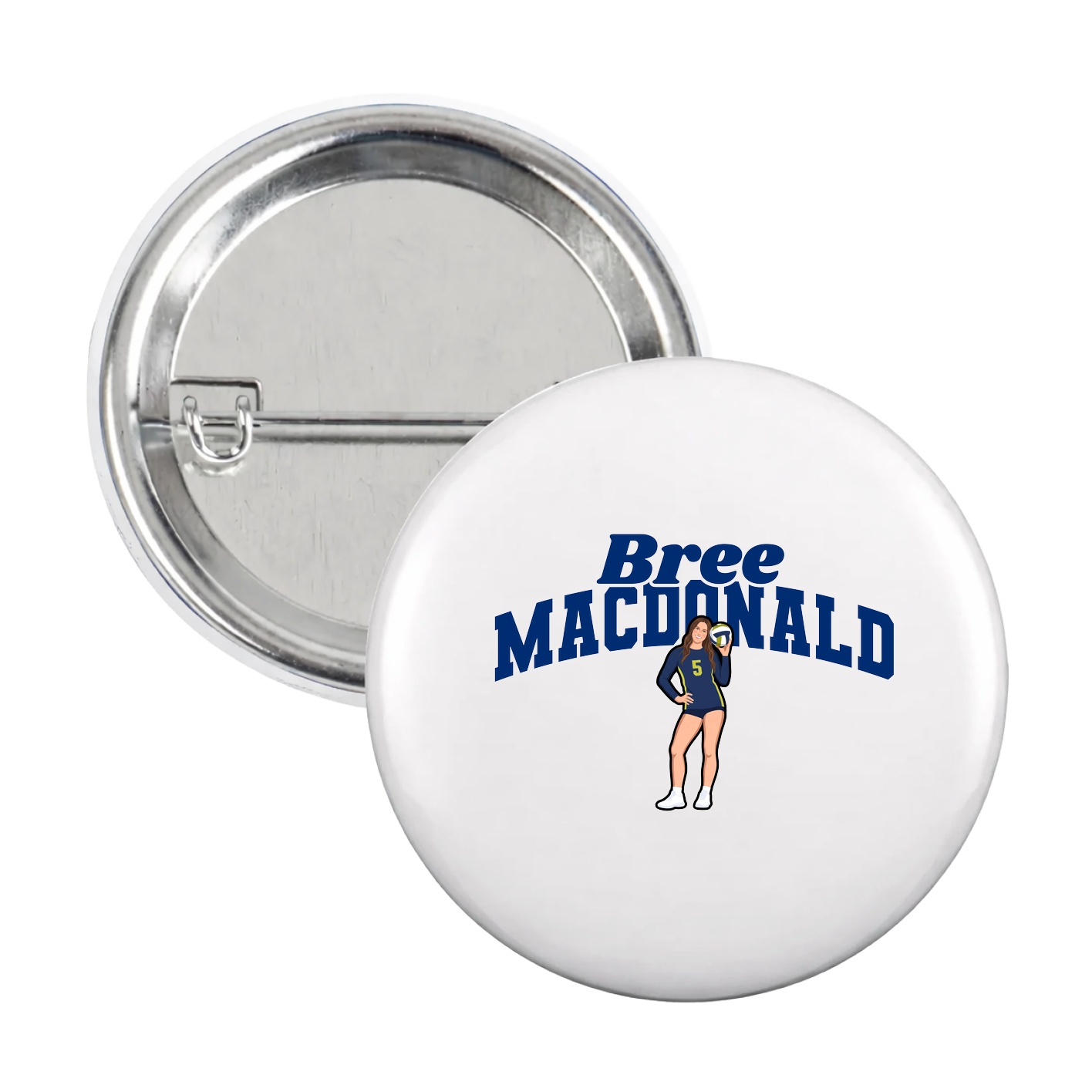 Game Day Button — Signature Arch in White