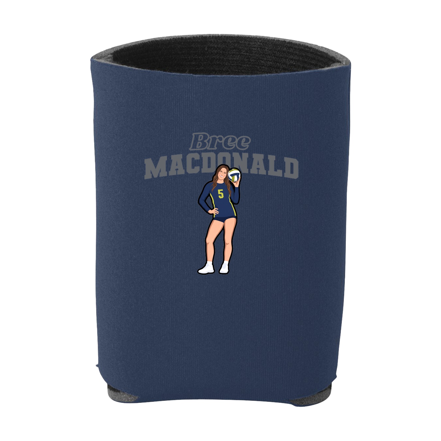 Can Holder — Name Arch in Navy