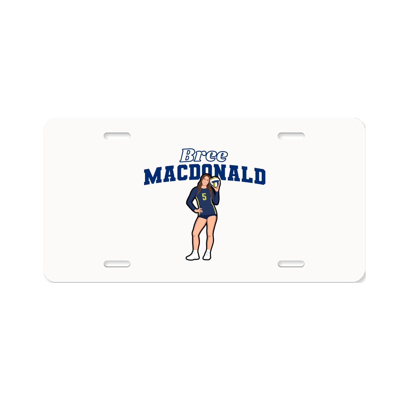 License Plate — Name Arch in Classic