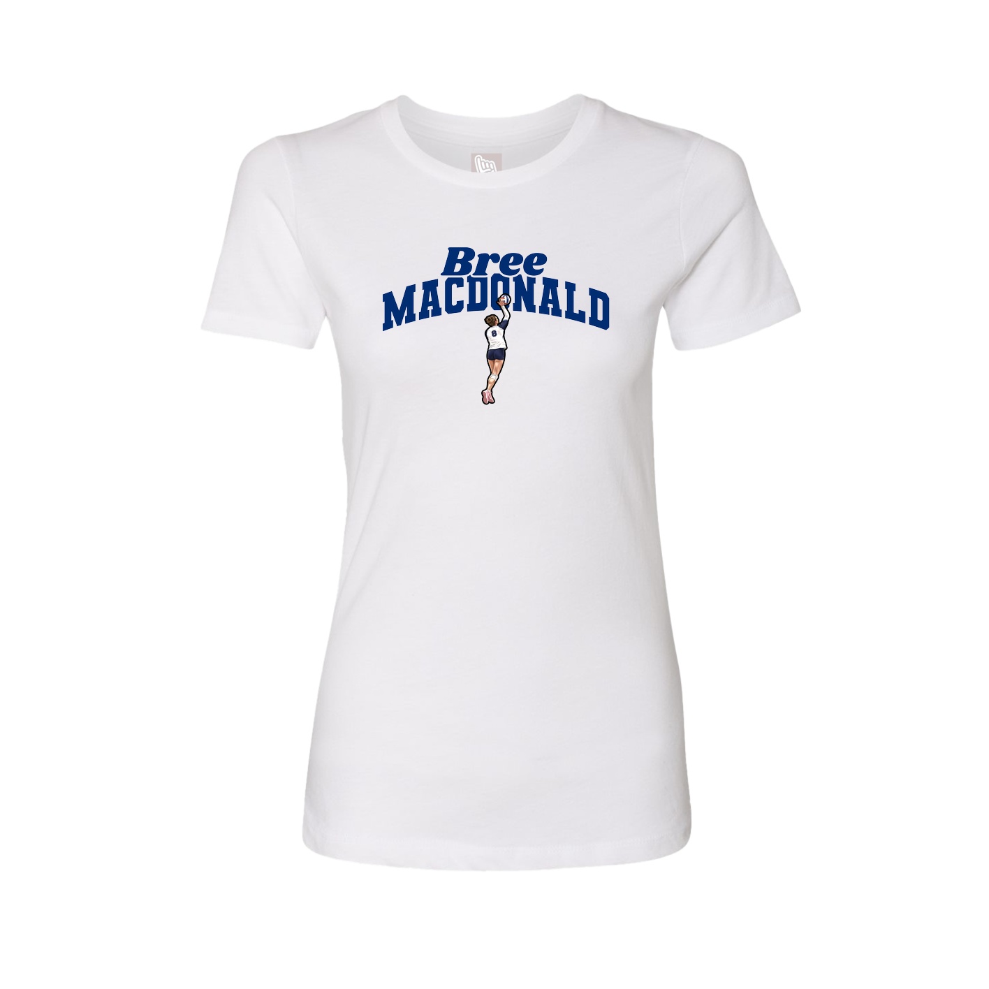 Womens Tee — Signature Arch in White