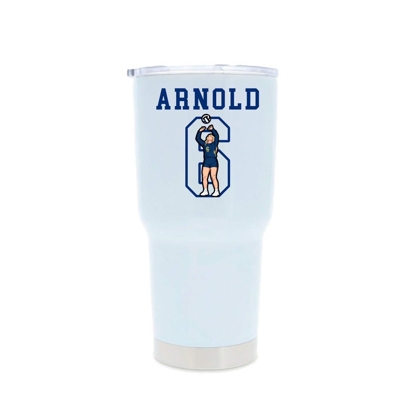 30oz Stainless Steel Tumbler — Shirsey in White