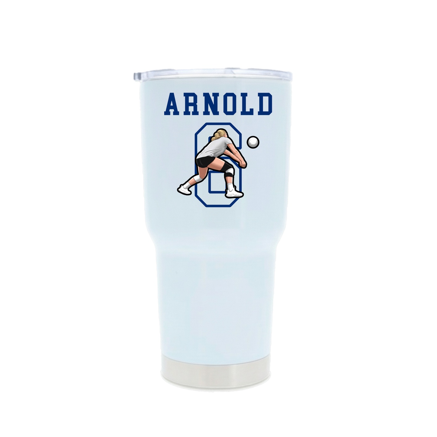 30oz Stainless Steel Tumbler — Shirsey in White
