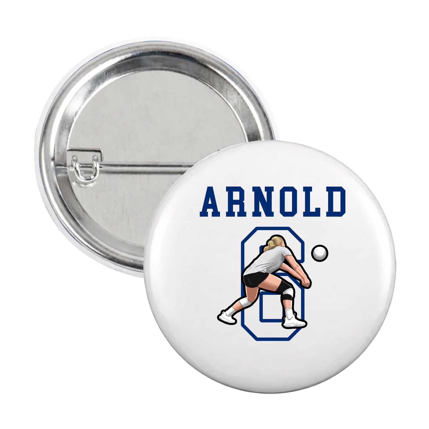 Game Day Button — Shirsey in White