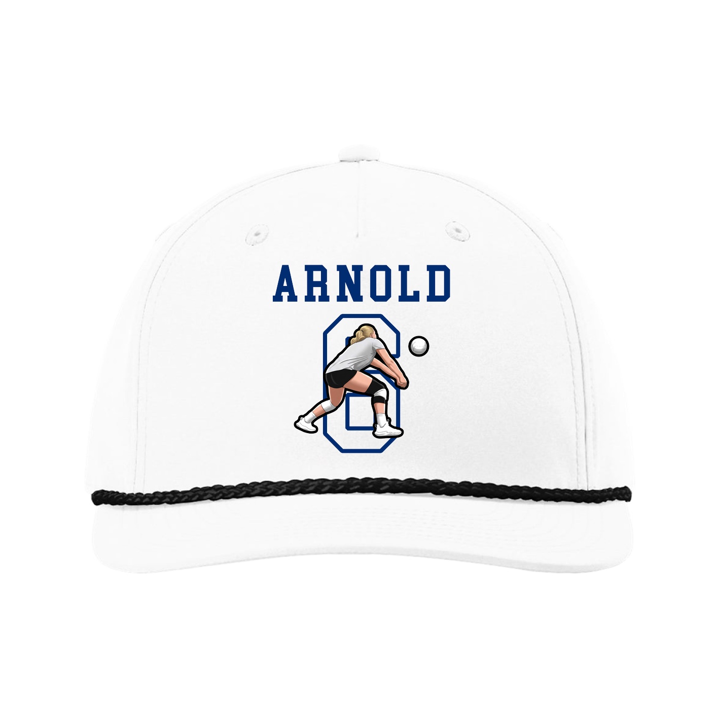 Five-Panel Classic Rope Cap — Shirsey in White