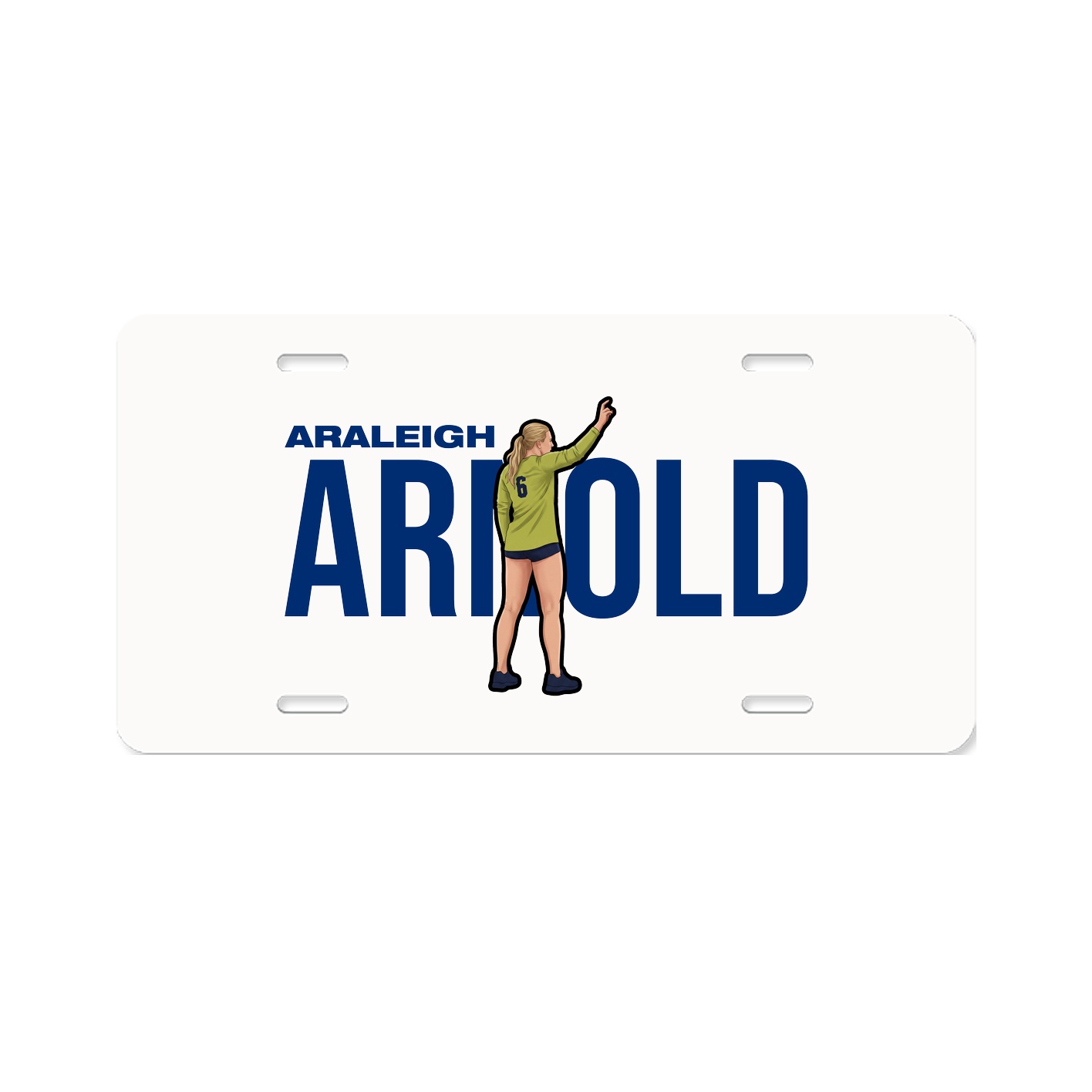 License Plate — Player Name in Classic
