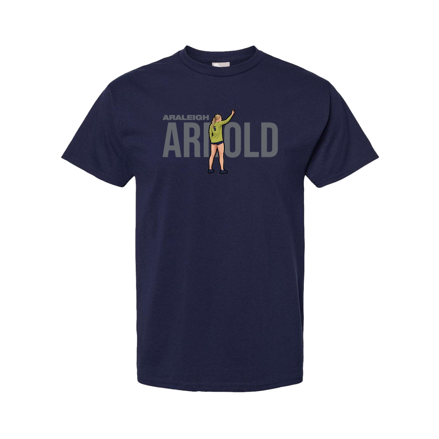 Youth Tee — Player Name in Navy