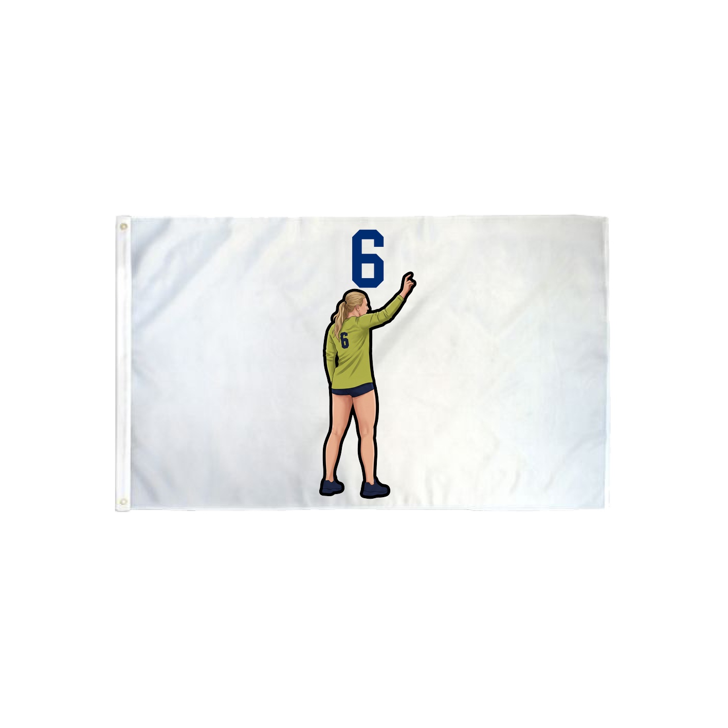 3x5 Flag — Number Top in Classic