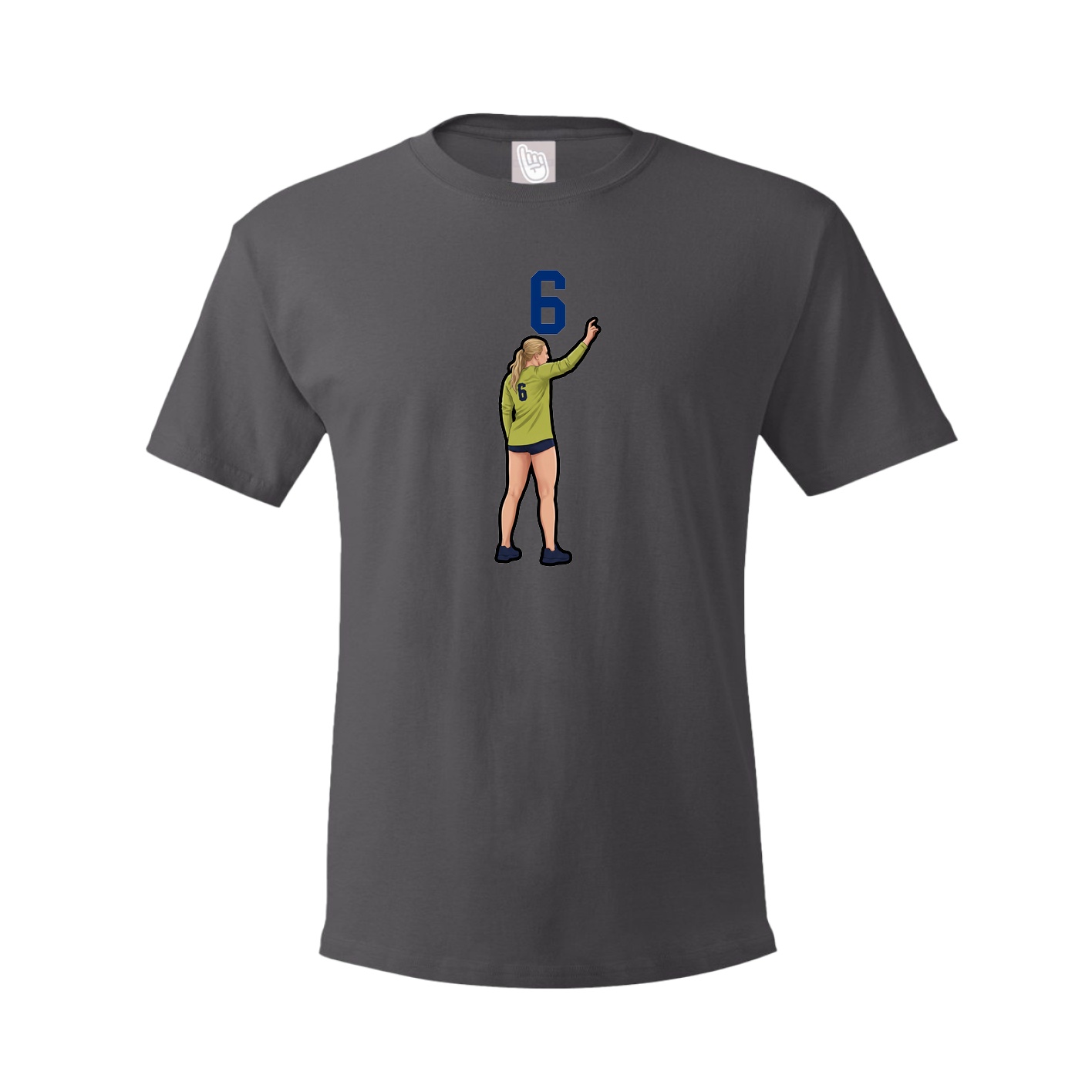 Tee — Number Top in Grey