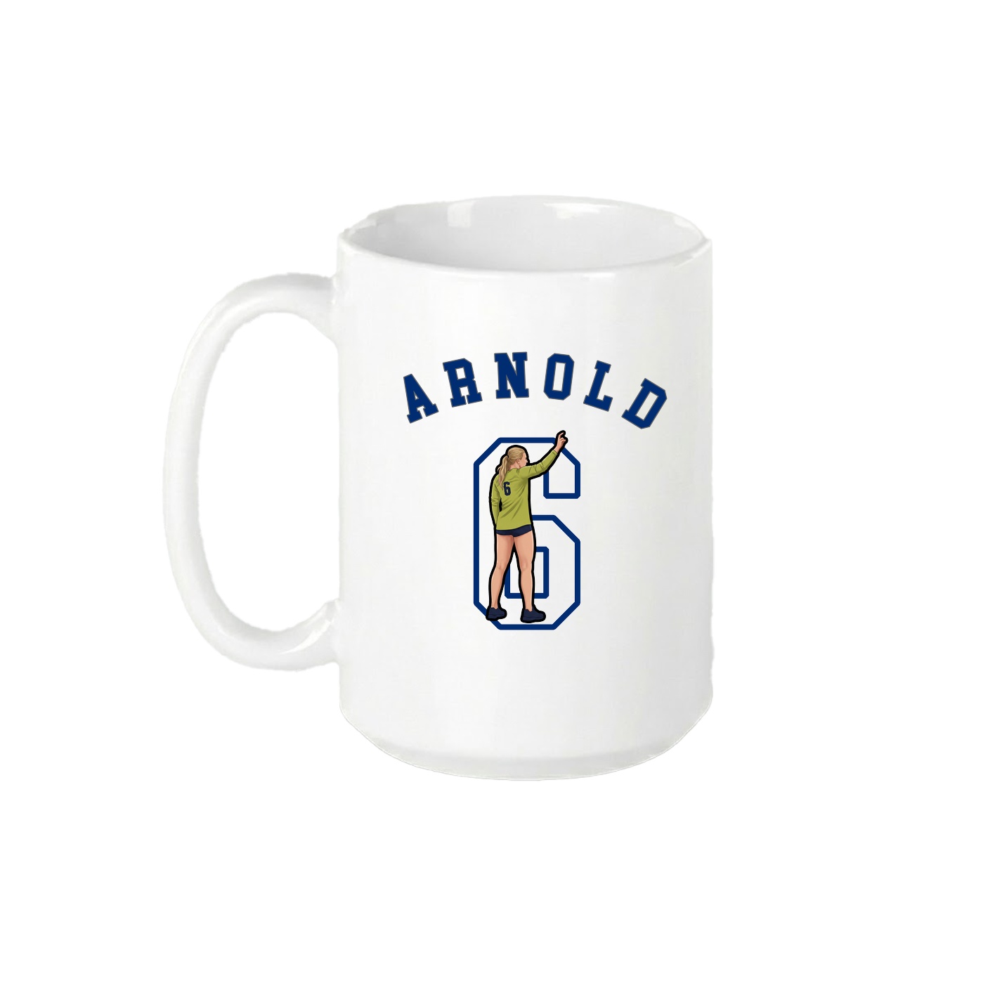 15oz Coffee Mug — Shirsey Arch in White