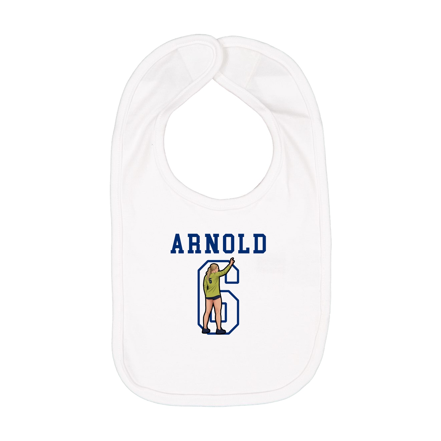 Infant Bib — Shirsey in White