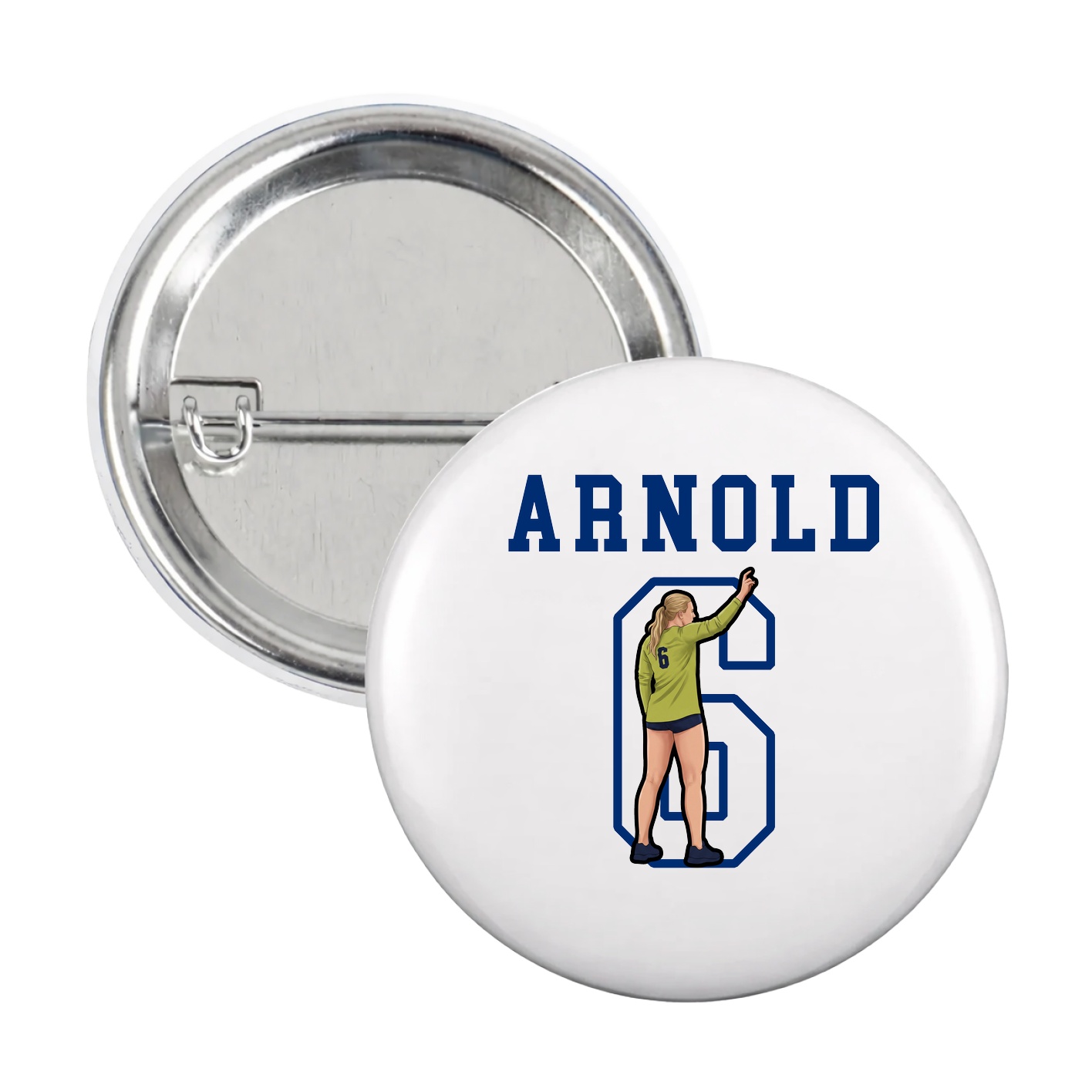 Game Day Button — Shirsey in White