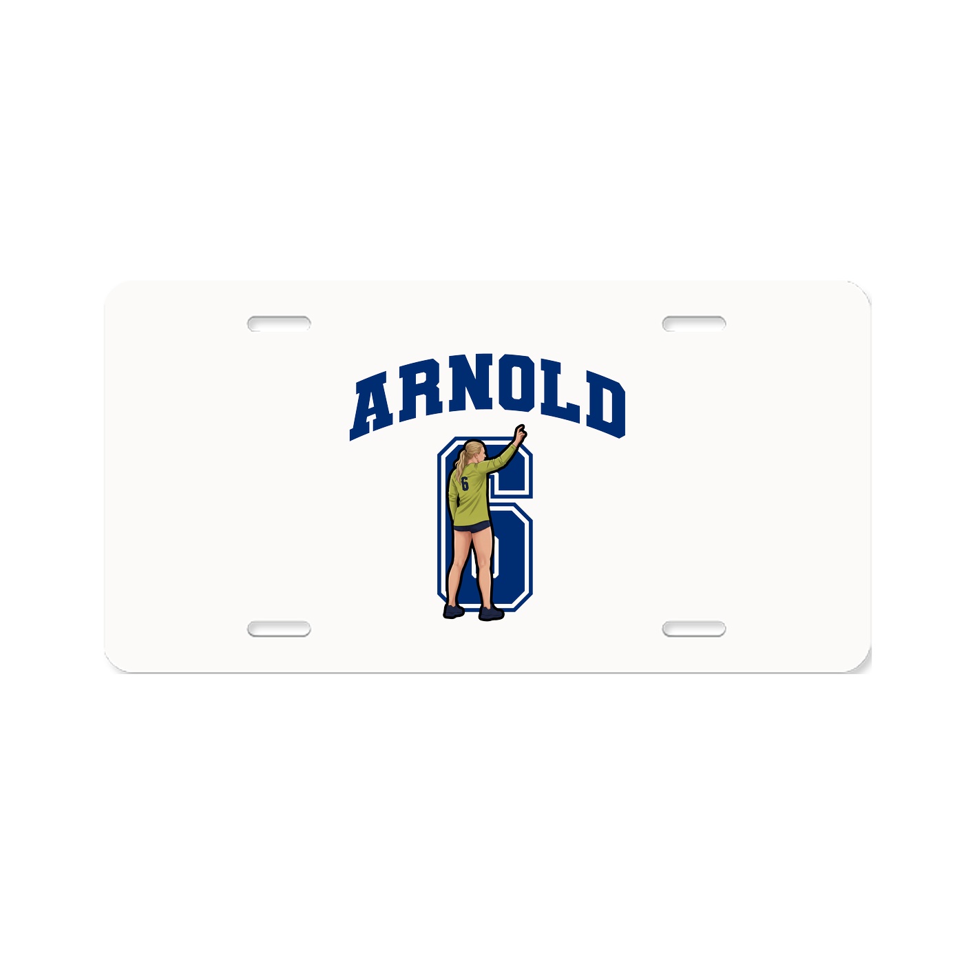 License Plate — Number in Classic