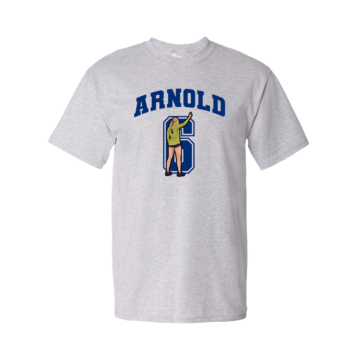Youth Tee — Number in Grey