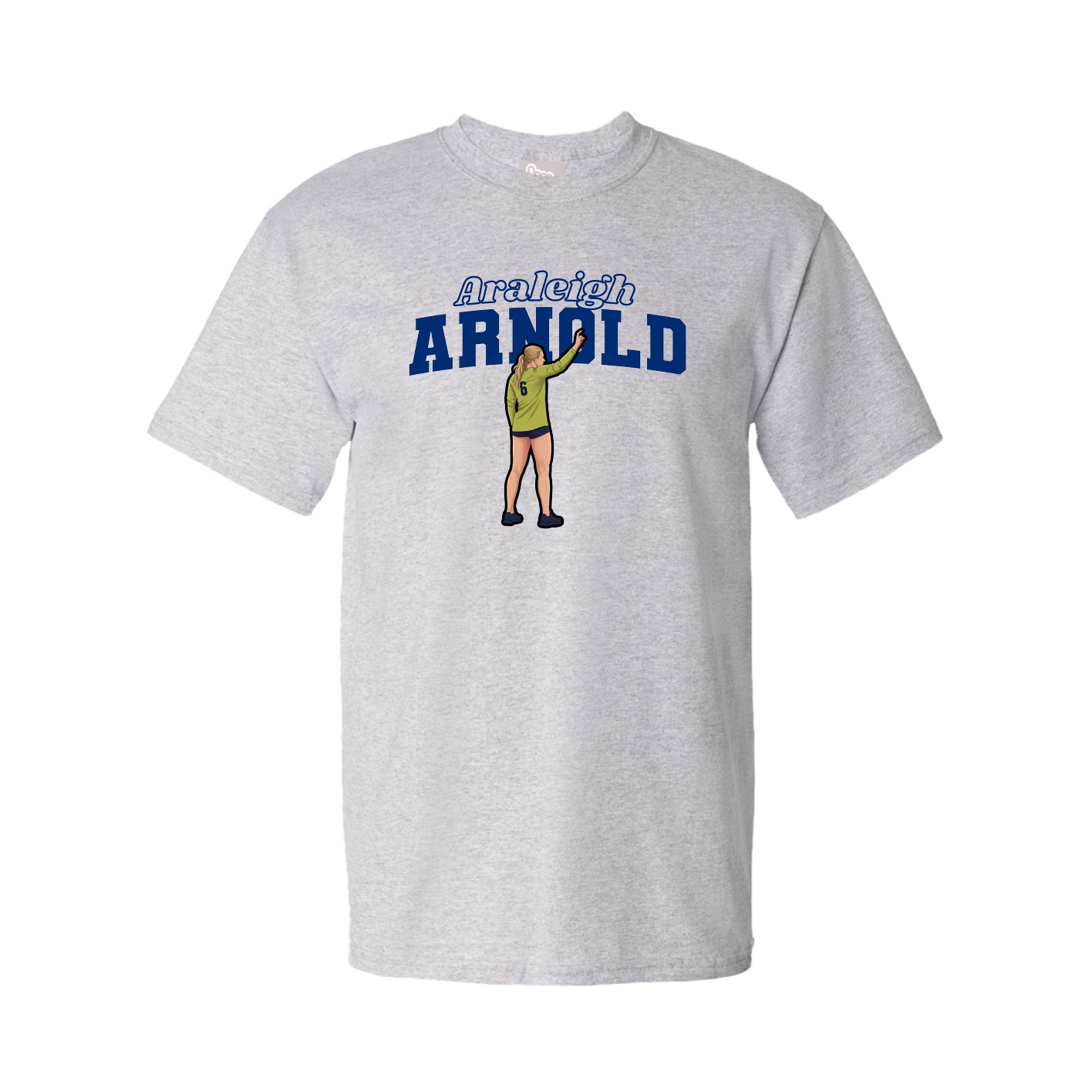 Youth Tee — Name Arch in Grey