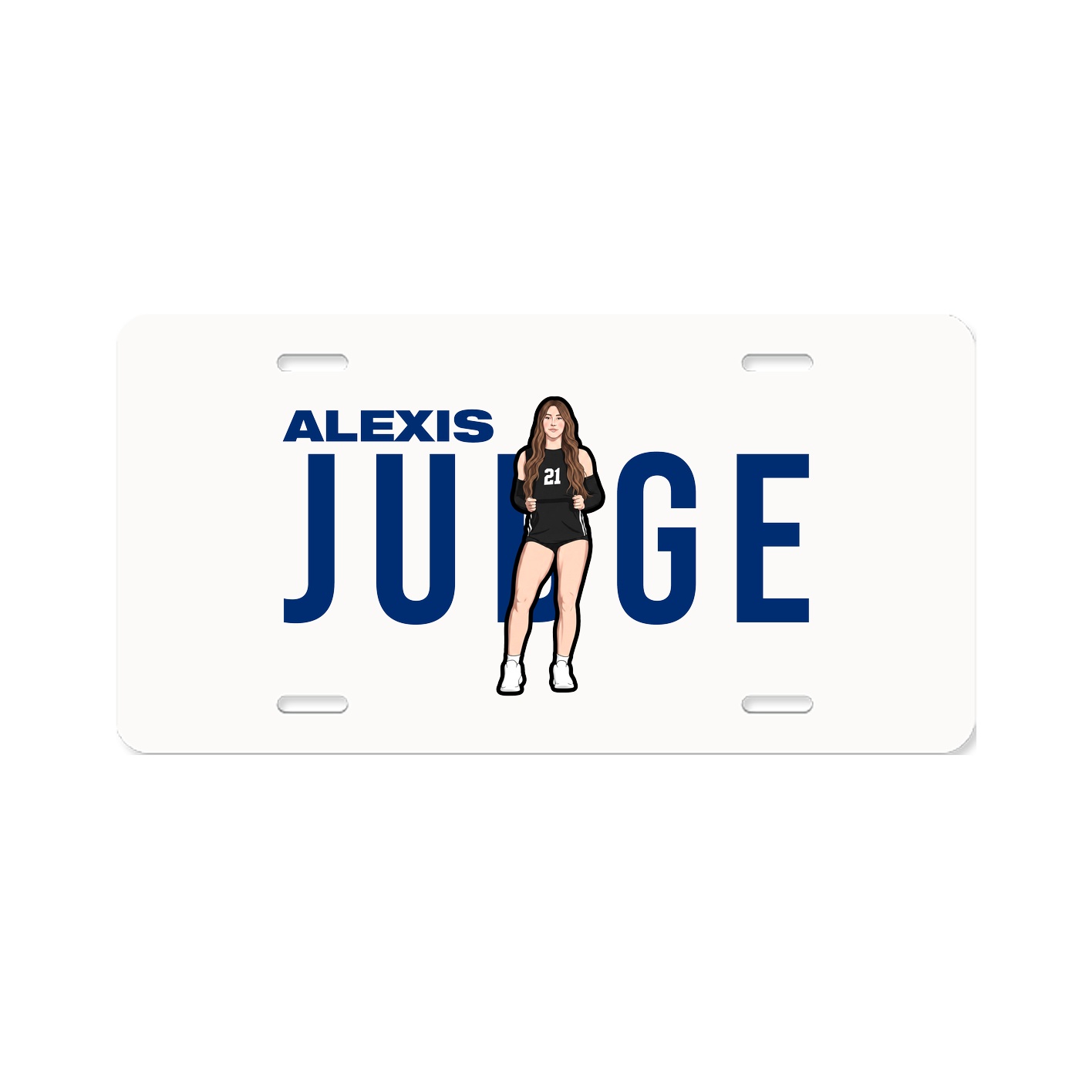 License Plate — Player Name in Classic