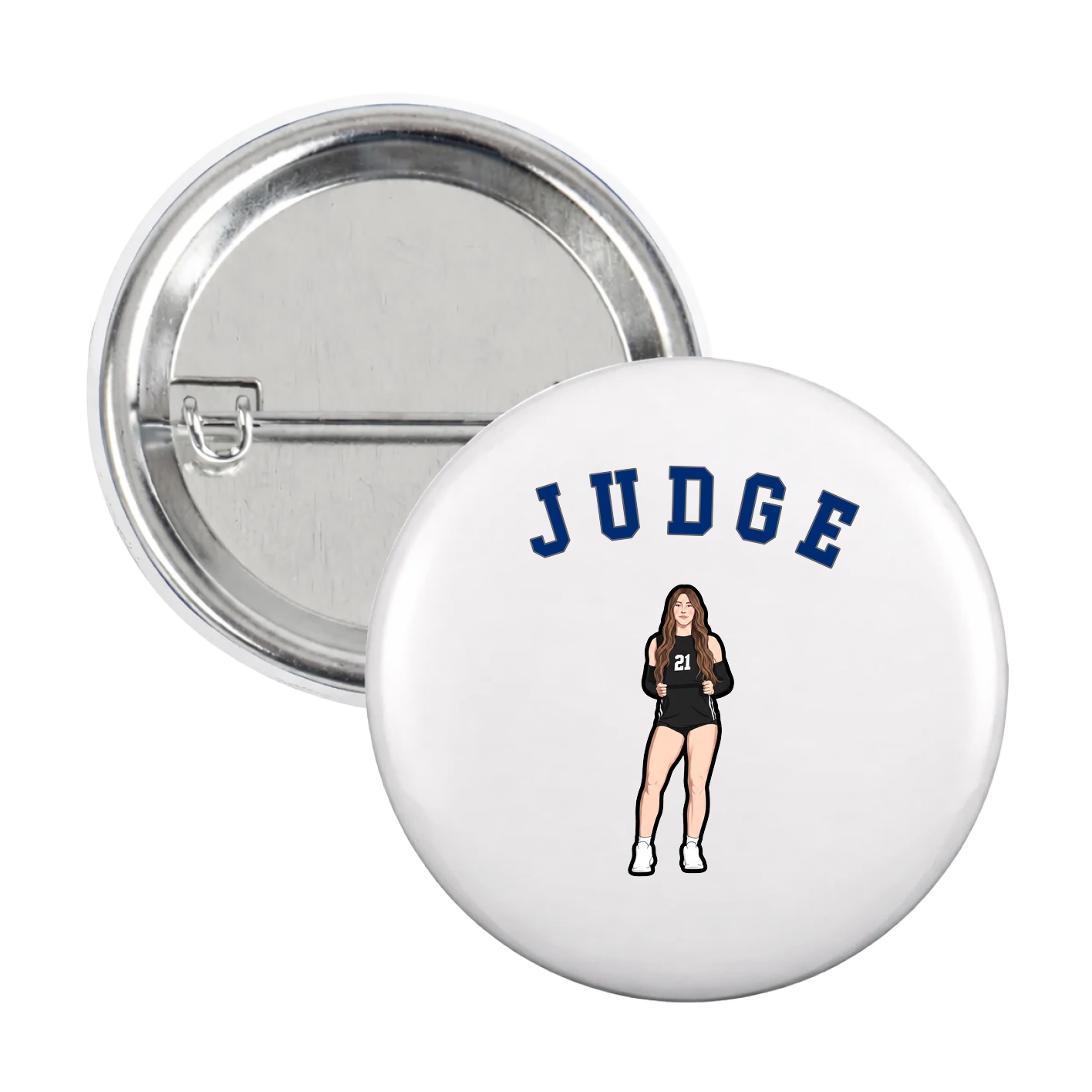 Game Day Button — Shirsey Arch in White