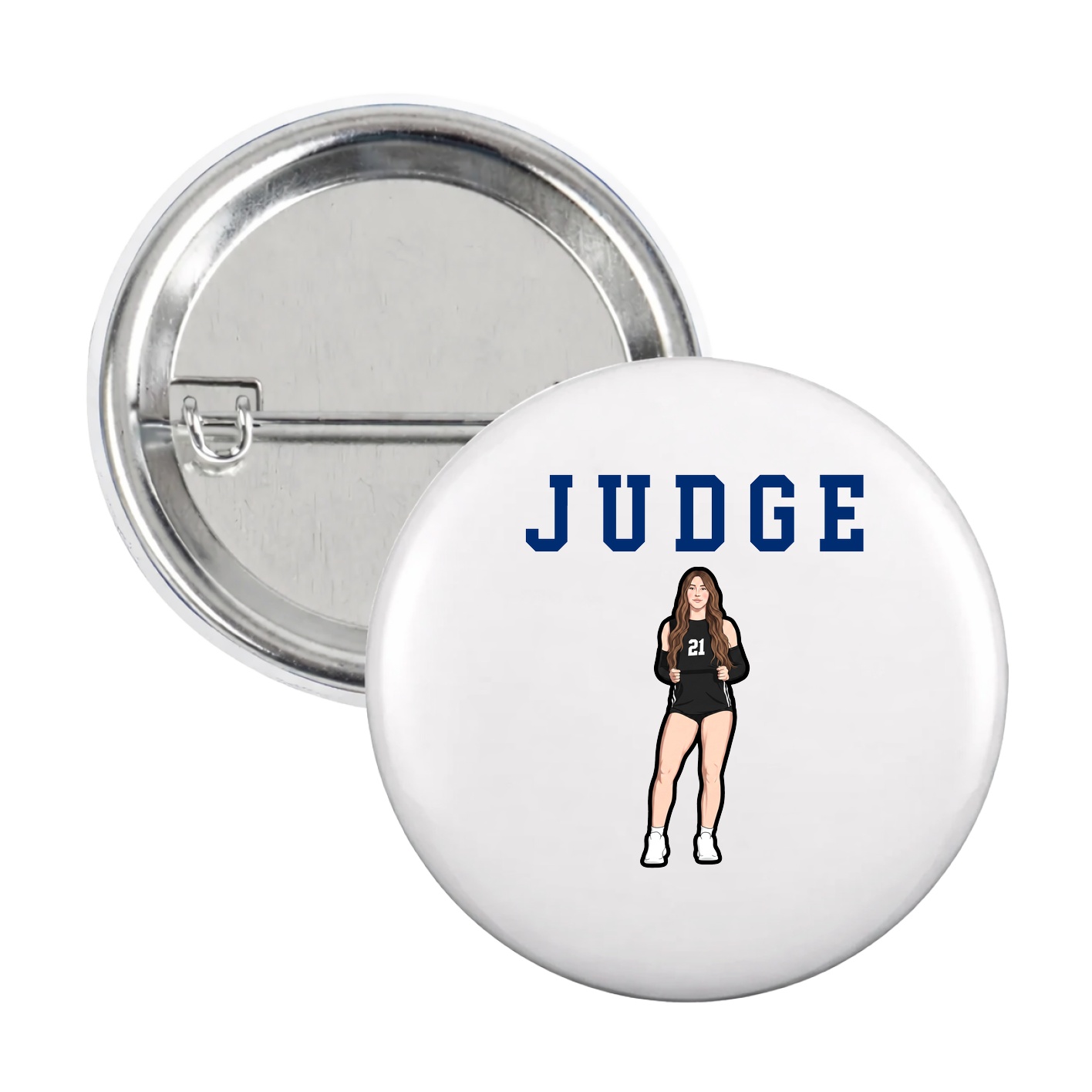 Game Day Button — Shirsey in White