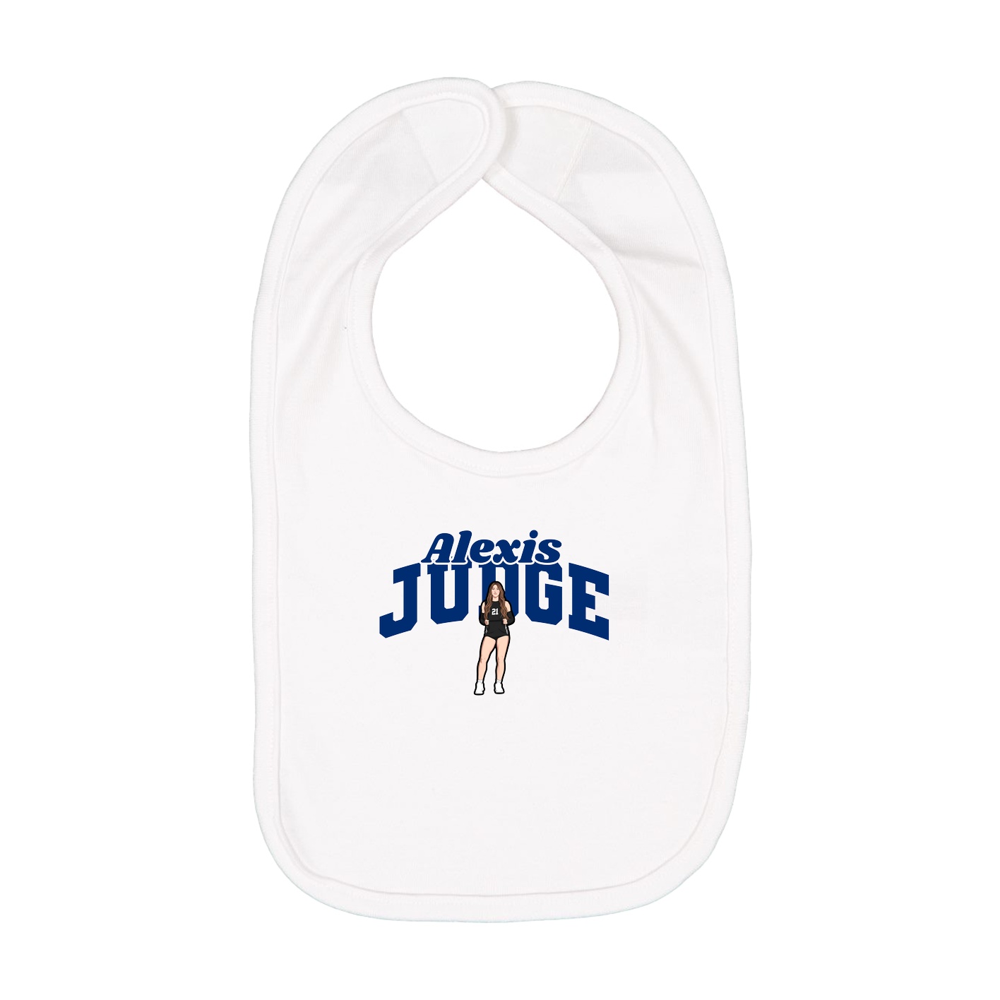 Infant Bib — Signature Arch in White